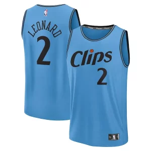 Kawhi Leonard LA Clippers 2024/25 Fast Break Player Jersey City Edition Light Blue Gorgeous Perfect for Game Day