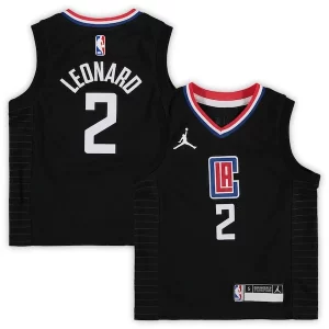 Kawhi Leonard LA Clippers Jordan Brand Preschool 2020/21 Fast Break Replica Jersey Statement Edition Fabulous Black Must - Have for Jerseys Lovers