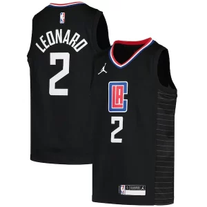 Kawhi Leonard LA Clippers Jordan Brand Unique Youth 2020/21 Swingman Player Jersey Black Statement Edition Perfect for Game Day