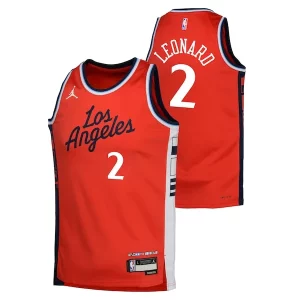 Kawhi Leonard LA Clippers Jordan Brand Youth Swingman Jersey Unique Statement Edition Red Perfect for Game Day