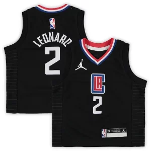 Kawhi Leonard LA Clippers Jordan Elegant Brand Toddler 2020/21 Jersey Black Statement Edition Ideal for Collectors
