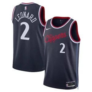 Kawhi Leonard LA Clippers Nike Unisex 2024/25 Fabulous Swingman Jersey Navy Icon Edition for Basketball Enthusiasts
