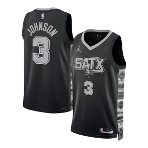 Keldon Johnson San Antonio Spurs Jordan Brand Stylish Unisex Swingman Jersey Statement Edition Black Ideal for Collectors