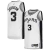 Keldon Johnson San Antonio Eye - catching Spurs Nike Unisex Swingman Jersey Association Edition White Perfect for Game Day