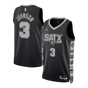 Keldon Johnson San Antonio Spurs Jordan Brand Unisex Swingman Jersey Statement Edition Unique Black Great for Fans