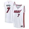 Kel'el Ware Miami Elegant Heat Fast Break Replica Player Jersey Association Edition White Must - Have for Jerseys Lovers