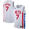 Kevin Durant Brooklyn Nets Nike Swingman Jersey Classic Edition Eye - catching White Great for Fans