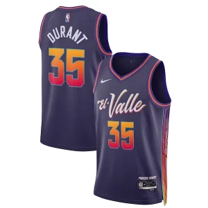 Kevin Durant Phoenix Suns Nike Unisex 2023/24 Swingman Jersey Purple City Edition Elegant for Basketball Enthusiasts