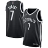 Kevin Durant Trendy Brooklyn Nets Nike Unisex Swingman Jersey Icon Edition Black/White Ideal for Collectors