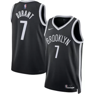 Kevin Durant Trendy Brooklyn Nets Nike Unisex Swingman Jersey Icon Edition Black/White Ideal for Collectors