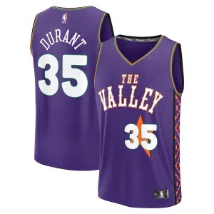 Kevin Durant Phoenix Suns Fabulous Youth 2024/25 Fast Break Player Jersey City Edition Purple Must - Have for Jerseys Lovers