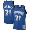 Kevin Garnett Fabulous Minnesota Timberwolves 2001/02 Hardwood Classics Swingman Jersey Blue for Basketball Enthusiasts