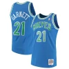 Kevin Garnett Minnesota Timberwolves 1995/96 Hardwood Classics Swingman Chic Jersey Blue Great for Fans