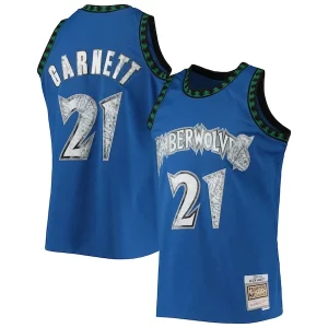 Kevin Garnett Minnesota Timberwolves 2003/04 Hardwood Classics NBA 75th Anniversary Diamond Trendy Swingman Jersey Blue Ideal for Collectors