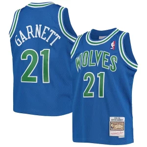 Kevin Garnett Minnesota Timberwolves Youth Eye - catching 1995 96 Hardwood Classics Swingman Jersey Blue Perfect for Game Day