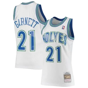 Kevin Garnett Minnesota Timberwolves 1995/96 Hardwood Classics Swingman Jersey Elegant White for Basketball Enthusiasts