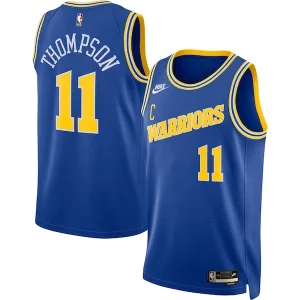 Klay Thompson Golden State Warriors Nike Swingman Jersey Classic Edition Blue Gorgeous Ideal for Collectors
