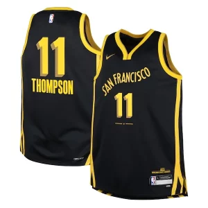 Klay Thompson Golden State Warriors Nike Youth Swingman Replica Jersey City Premium Edition Black Ideal for Collectors