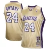 Kobe Bryant Los Angeles Lakers Hall of Fame Class of 2020 #24 Authentic Hardwood Classics Stylish Jersey Gold for Basketball Enthusiasts