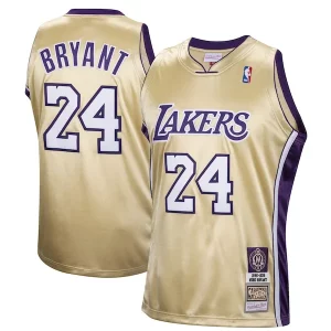 Kobe Bryant Los Angeles Lakers Hall of Fame Class of 2020 #24 Authentic Hardwood Classics Stylish Jersey Gold for Basketball Enthusiasts