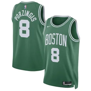 Kristaps Porzingis Boston Stylish Celtics Nike Unisex Swingman Jersey Icon Edition Kelly Green Great for Fans