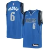 Kristaps Porzingis Dallas Mavericks Eye - catching Nike Youth Swingman Jersey Icon Edition Blue for Basketball Enthusiasts