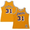 Kurt Rambis Stylish Los Angeles Lakers 1984/85 Swingman Jersey Gold Great for Fans