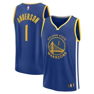 Kyle Anderson Golden State Chic Warriors Fast Break Replica Player Jersey Icon Edition Royal Must - Have for Jerseys Lovers
