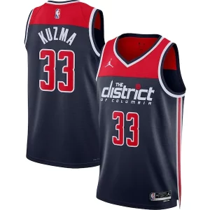 Kyle Kuzma Washington Wizards Jordan Brand Unisex Swingman Jersey Statement Edition Navy Eye - catching Ideal for Collectors