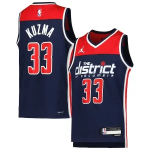 Kyle Kuzma Washington Wizards Jordan Chic Brand Youth Swingman Jersey Statement Edition Navy Perfect for Game Day