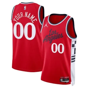 LA Clippers Jordan Brand Unisex 2024/25 Custom Swingman Jersey Statement Edition Red Trendy Perfect for Game Day