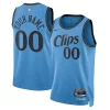 LA Clippers Nike Unisex 2024/25 Custom Trendy Swingman Jersey City Edition Light Blue for Basketball Enthusiasts