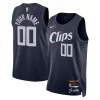 LA Premium Clippers Nike Unisex 2023/24 Custom Swingman Jersey Navy City Edition Must - Have for Jerseys Lovers