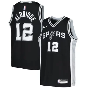 LaMarcus Aldridge San Antonio Unique Spurs Nike Youth Swingman Jersey Icon Edition Black for Basketball Enthusiasts