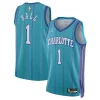 LaMelo Ball Charlotte Fabulous Hornets Jordan Brand Unisex 2023/24 Swingman Replica Jersey Classic Edition Teal Ideal for Collectors