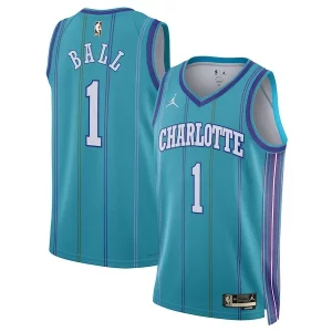 LaMelo Ball Charlotte Fabulous Hornets Jordan Brand Unisex 2023/24 Swingman Replica Jersey Classic Edition Teal Ideal for Collectors