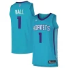 LaMelo Ball Charlotte Hornets Jordan Brand Authentic Eye - catching Player Jersey Icon Edition Teal for Basketball Enthusiasts
