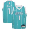 LaMelo Ball Charlotte Hornets Jordan Brand Toddler Swingman Player Premium Jersey Icon Edition Teal Must - Have for Jerseys Lovers