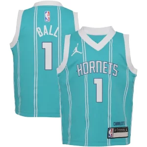 LaMelo Ball Charlotte Hornets Jordan Brand Toddler Swingman Player Premium Jersey Icon Edition Teal Must - Have for Jerseys Lovers
