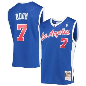 Lamar Odom LA Clippers 2001/02 Hardwood Classics Premium Swingman Jersey Royal for Basketball Enthusiasts