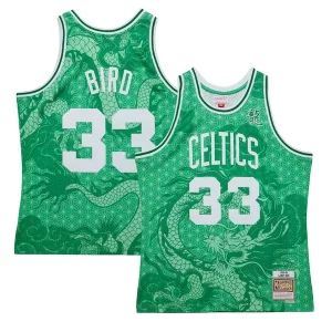 Larry Bird Boston Celtics 1985/86 Hardwood Classics Asian Heritage 6.0 Fabulous Swingman Throwback Player Jersey Kelly Green Perfect for Game Day