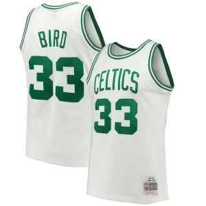 Larry Bird Boston Celtics Hardwood Classics 1985/86 Swingman Jersey Fabulous White/Kelly Green Ideal for Collectors