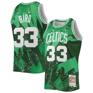 Larry Bird Boston Celtics Hardwood Trendy Classics 1985/86 Hyper Hoops Swingman Jersey Kelly Green Great for Fans