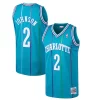 Larry Chic Johnson Charlotte Hornets 1992/93 Hardwood Classics Swingman Jersey Teal Perfect for Game Day