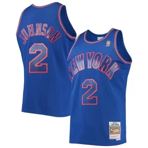 Larry Johnson New Fabulous York Knicks 1996/97 Hardwood Classics Swingman Jersey Blue Great for Fans