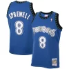 Latrell Sprewell Minnesota Timberwolves 2001/02 Hardwood Classics Eye - catching Swingman Jersey Blue Great for Fans