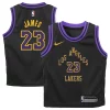 LeBron Gorgeous James Los Angeles Lakers Nike Preschool 2023/24 Swingman Replica Jersey City Edition Black Great for Fans