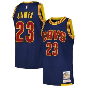 LeBron James Cleveland Cavaliers 2015/16 Hardwood Classics Authentic Chic Jersey Navy Perfect for Game Day