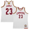 LeBron James Cleveland Cavaliers 2015/16 Hardwood Classics Authentic Jersey Unique White Perfect for Game Day