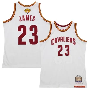LeBron James Cleveland Cavaliers 2015/16 Hardwood Classics Authentic Jersey Unique White Perfect for Game Day